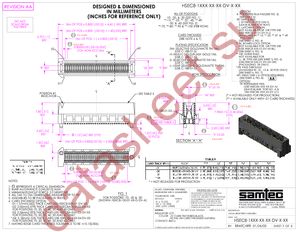 HSEC8-110-01-SM-DV-A datasheet  
